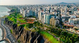 Vista de Miraflores em Lima